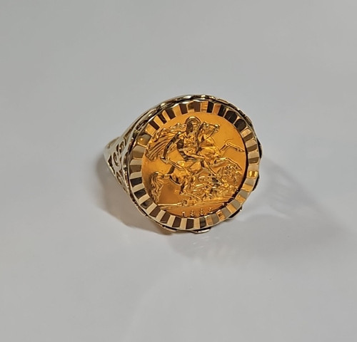 1982 half sovereign - sovereign, 9ct