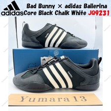 Bad Bunny × adidas Ballerina Core Black Chalk White JQ9231 Men's Size