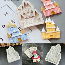 Fondant Mould Silicone Cake Decor Baking Chocolate Mold Fairy Tale House Castle