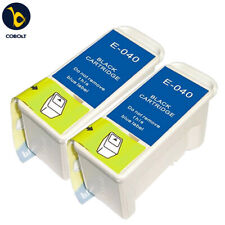 2 BLACK INK CARTRIDGE For Use In Epson Stylus C62 CX3200
