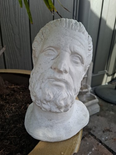 Vintage weathered plaster head - vintage,