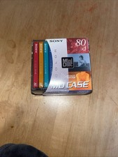 Sony Color Collection Minidiscs 80 Mins, X5 Discs - New and Sealed