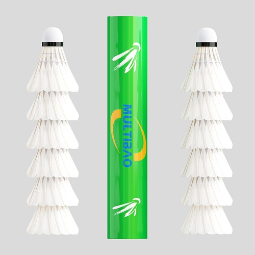 Pack badminton shuttlecocks - 12-pack,