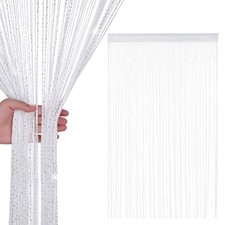 Beaded String Curtain Panels