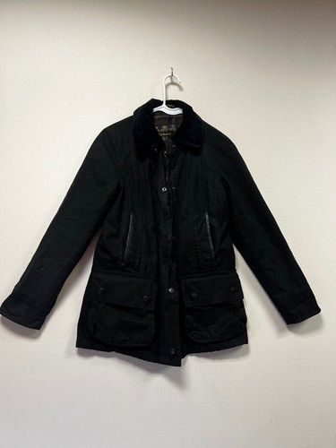 Barbour black wax jacket - , with