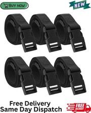 6 Pcs Black Suitcase Straps
