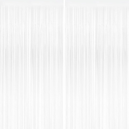 White tinsel backdrop - 2, pack
