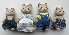 Sylvanian Families Mulberry Raccoon Family Of Four Figures Calico Critters Rare