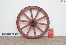 Vintage old wooden cart wagon