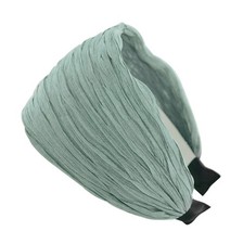 Wide Headband with Pleated Fabric in Cloth Effect Headband Hairband HR32B