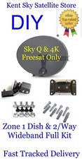 2025 SKY Q & 4K FREESAT SATELLITE DISH & WIDEBAND LNB & FIXINGS🔥🔥
