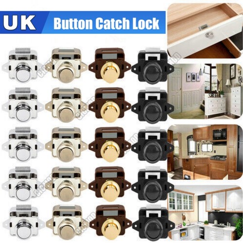 Push button catch lock - push,