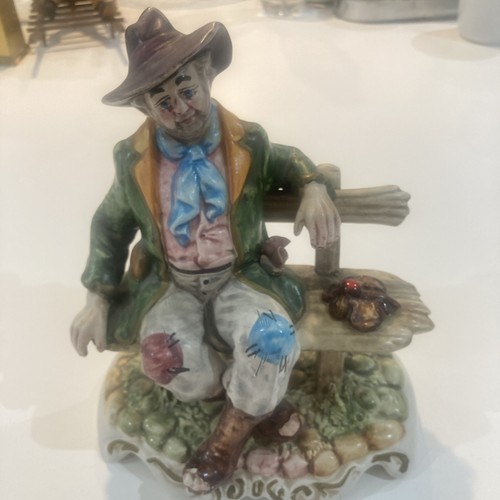 Large hand painted capodimonte - hand,