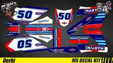 Motorcycle Decal Kit For Derbi 50 - MARTINI