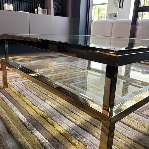 Gold trimmed glass coffee - trimmed,