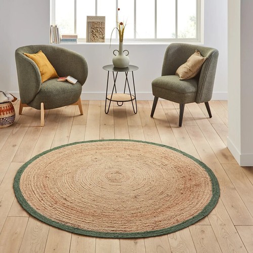 Round rug jute - jute, farmhouse