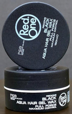 2 x Red One Black Aqua Hair Wax | Styling Hair Gel | Edge Control Gel 150ml
