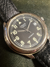 18mm Sewills 3244 Liverpool Automatic Wrist Watch in Box Black Face/Dial Arabic