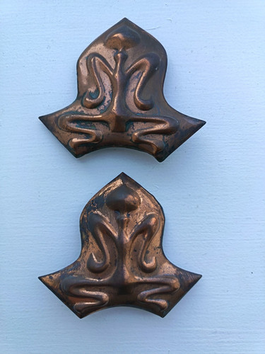 Copper art nouveau - art, fittings