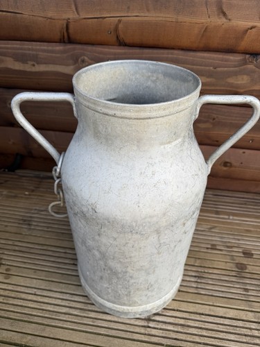 Vintage french aluminium milk - french,