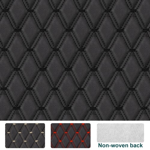 Quilted leather fabric - 63",