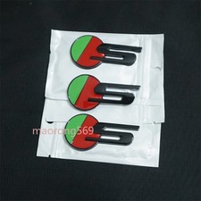3x Green Black Glossy Red S