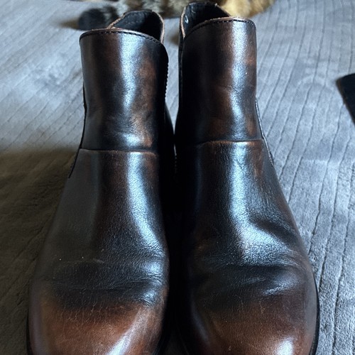 Brown leather timberland - leather,