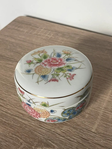 Vintage laudel floral lidded - laudel,