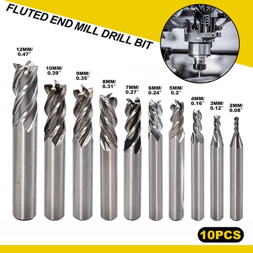 10pcs flute hss end - 10pcs, mill
