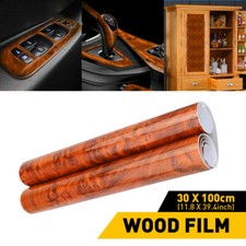 1Roll Walnut Wood Grain Vinyl Wrap Car Sticker Wrap Roll Film Self Adhesive Skin