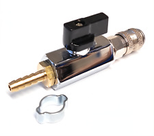 Water Fed Pole Series 21 Hose Reel Tap Flow Valve 6mm 8mm Window Cleaning + Clip