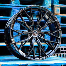 20" AUDI A6 C6 C7 C8 2004-2025 WOLFRACE MUNICH RE GLOSS BLACK 9j ALLOY WHEELS X4