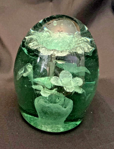Victorian green glass dump - green,
