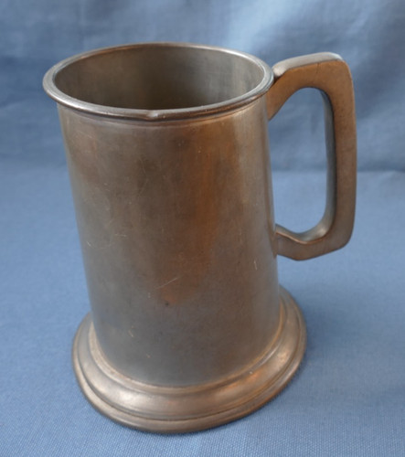Vintage english pewter tankard - pewter,