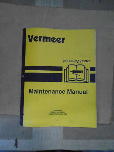 Vermeer stump cutter 252 - vermeer,