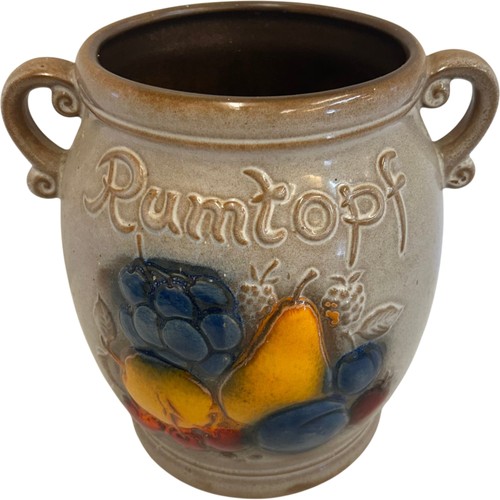 Vintage rumtopf stoneware - vintage,