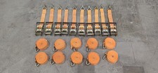10 X 50mm Ratchet Straps 10m Long With Claw Hooks 5000kg Only Used Once