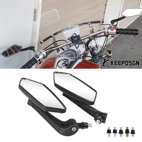 Pair black side mirrors - pair,