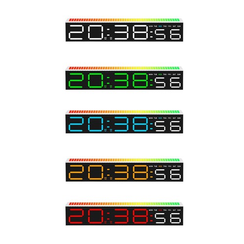 Digital clock large led - large, music