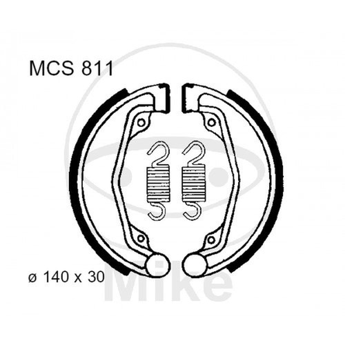 Brake shoes rear - shoes, with