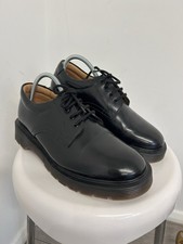 Solovair Made in England Black Leather Derby Shoes Chunky Soft Suspension Sole 4