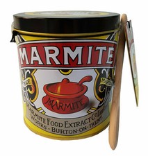 Marmite Vintage Style Storage Gift Tin With Wooden Spoon & Portions (B.B. 09/21)