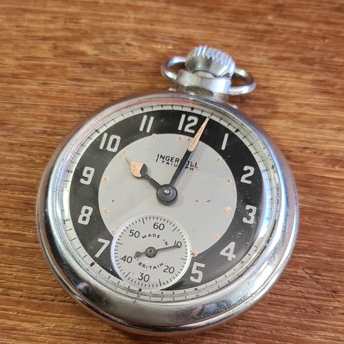 Vintage metal ingersoll pocket - metal,