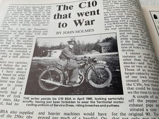 BSA C10  ARMY MILITARY