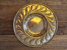 An Exquisite Small Keswick School Brass Alms Dish. Pearson/ Newlyn/ Copper inter