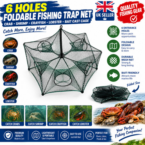 Holes foldable fishing trap - fishing,