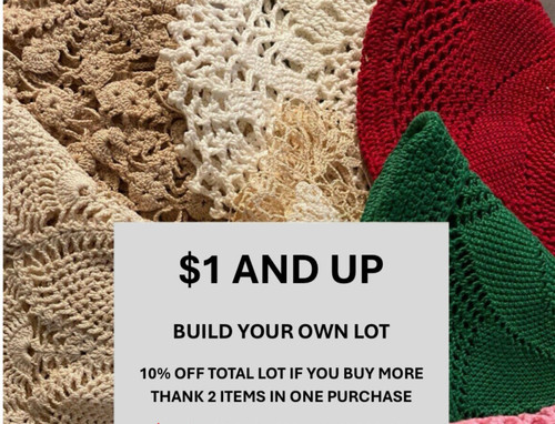 Build lot crochet lace - a, of