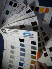 1983 Chevy Buick Cadillac Pontiac Olds Corvette GMC truck car DuPont paint chips