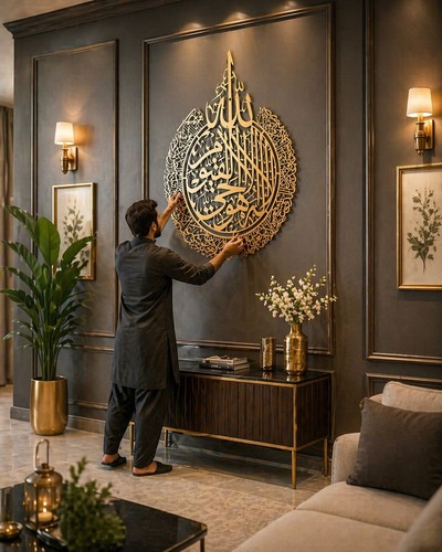 Islamic wall art ayatul kursi - islamic,