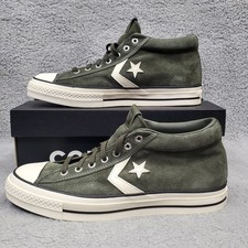 Converse Star Player 76 Mid Skate Shoes Mens Size 10 Cave Green Suede A09463C 